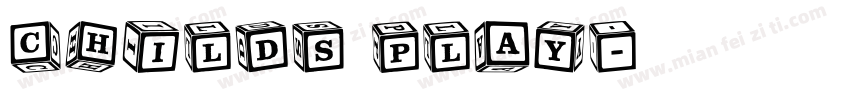 Childs Play字体转换